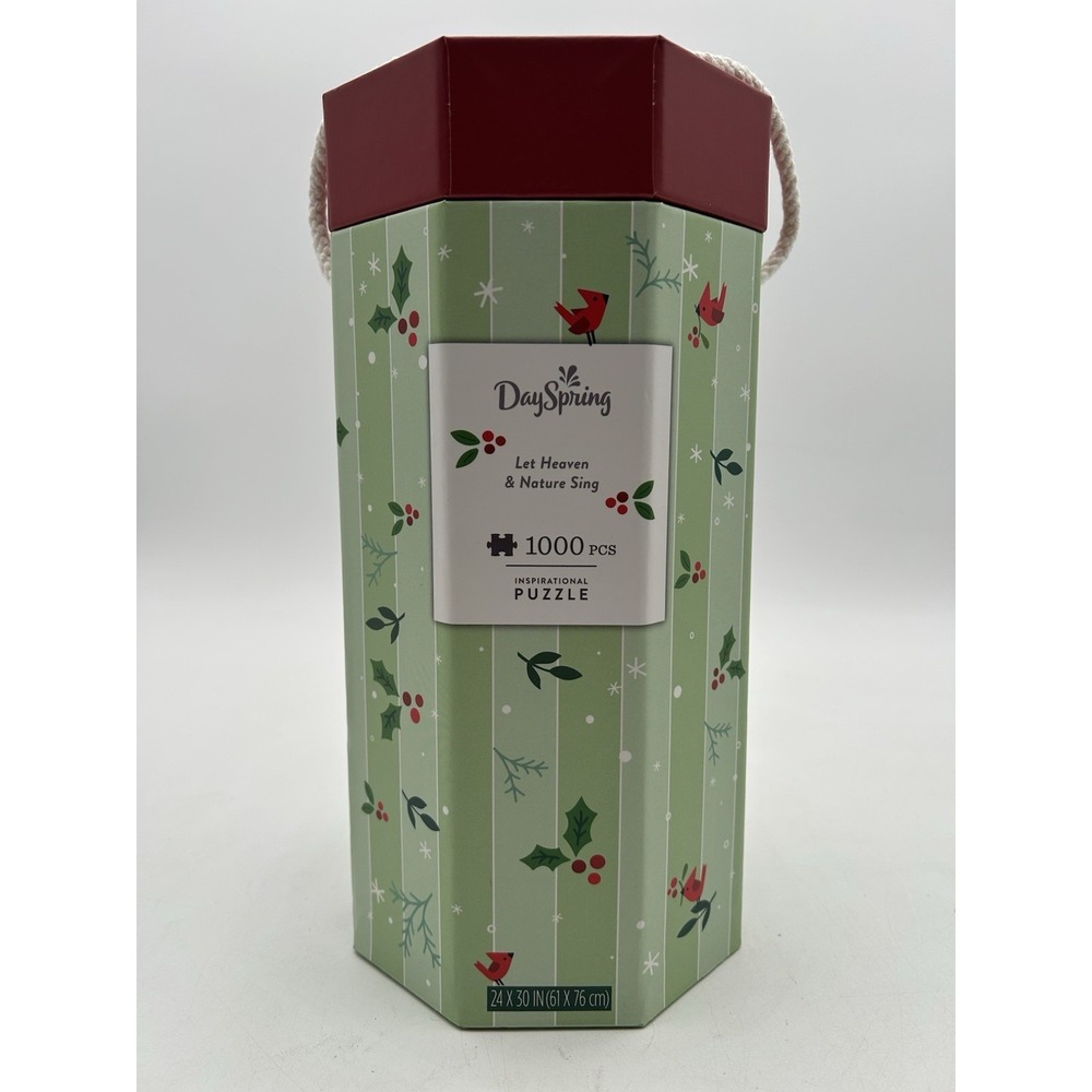Dayspring Inspirational Jigsaw Puzzle 1000 pc Let Heaven & Nature Sing Christmas